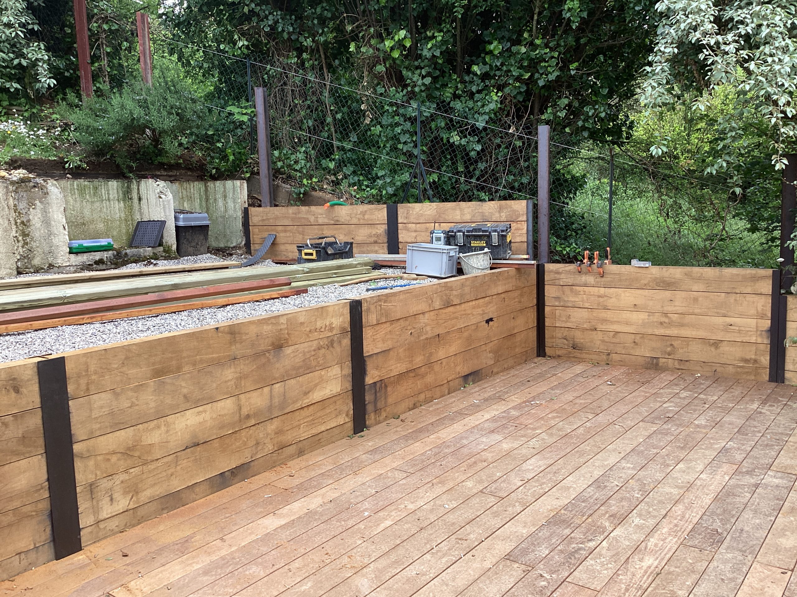 terrasse bois piscine