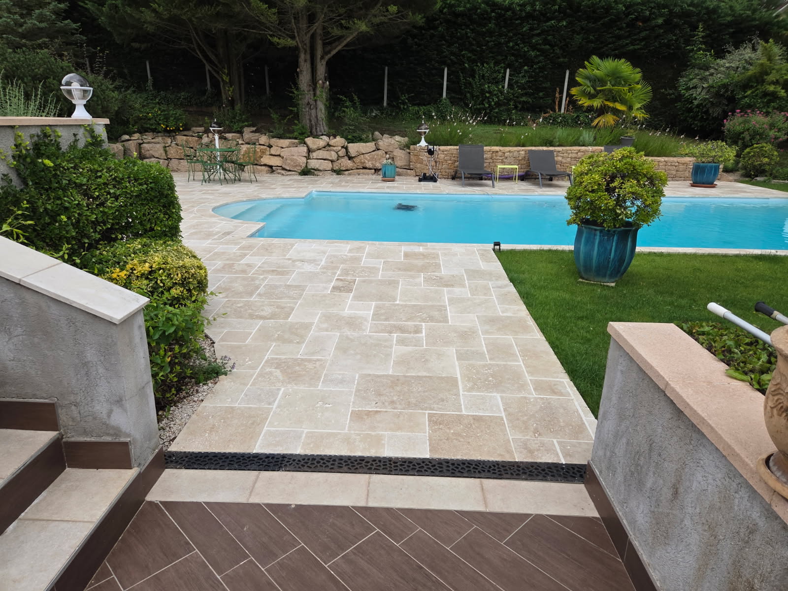 création paysagère, piscine